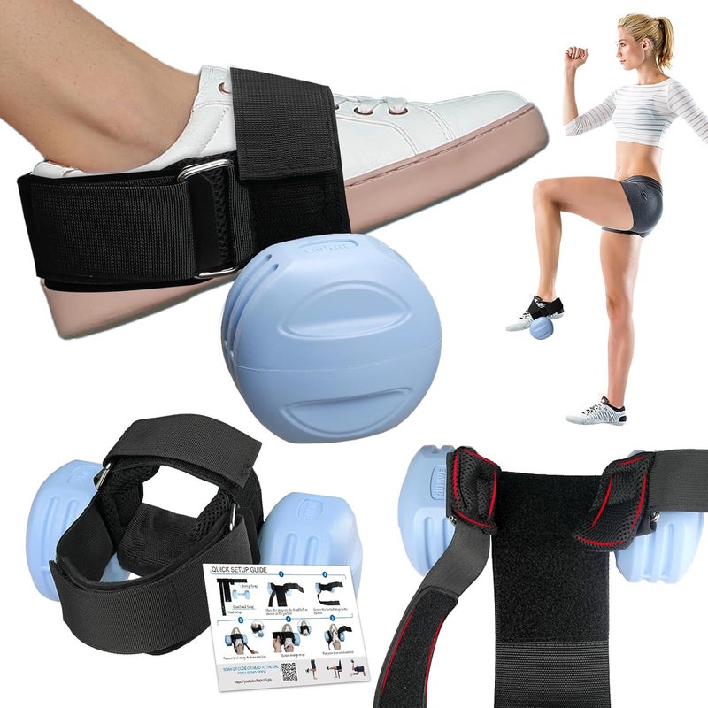 NVAAV Dumbbell Foot Attachment, Adjustable Thickening Monkey Feet Dumbbell Attachment Straps Tibialis Trainer and Heel, Padded Ankle Weight Strap for Leg Workouts – Hip Flexors, Shin Splints, Leg Extensions - Image 1